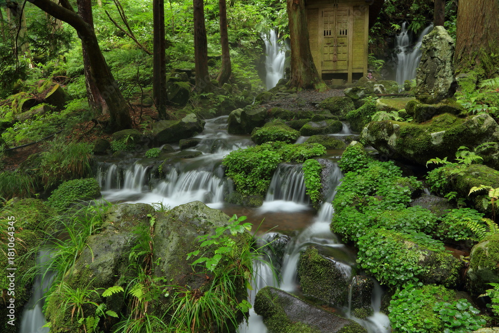 胴腹滝（どうはらたき）山形県遊佐町　Doharataki mountain spring water / Yuzamachi, Yamagata, Japan