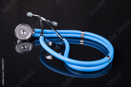 Blue stethoscope