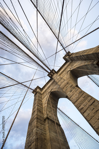 Dekoracja na wymiar  brooklyn-bridge-new-york-city-close-up-architectural-detail