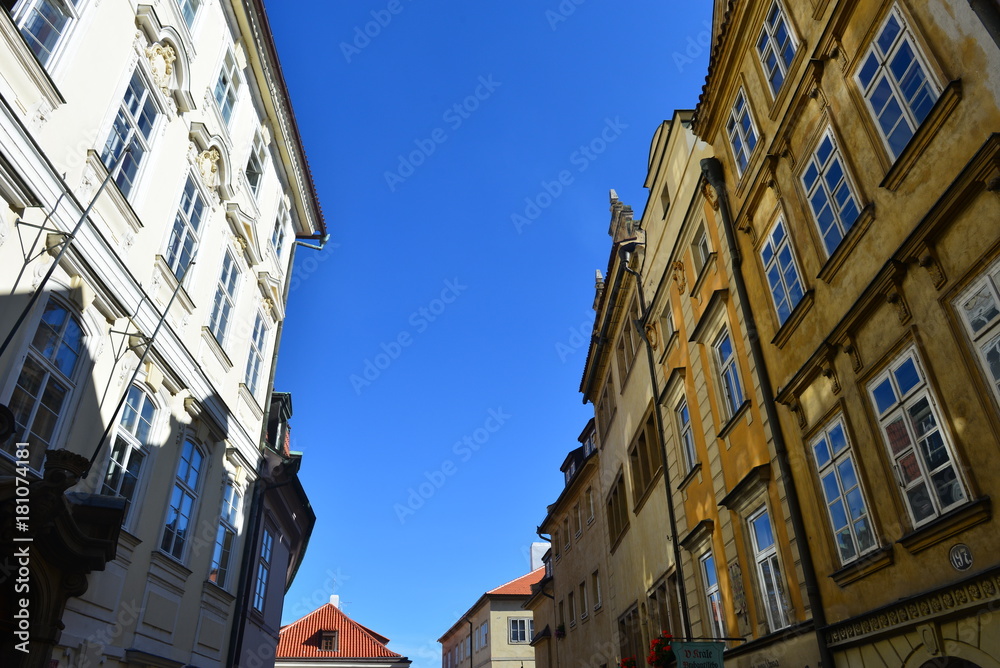 Historische Gebäude in der Prager Kleinseite– Malá Strana Prag 