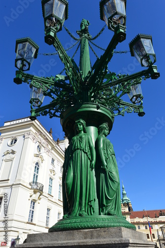 Gusseiserne Laterne auf dem Hradschin - Prag