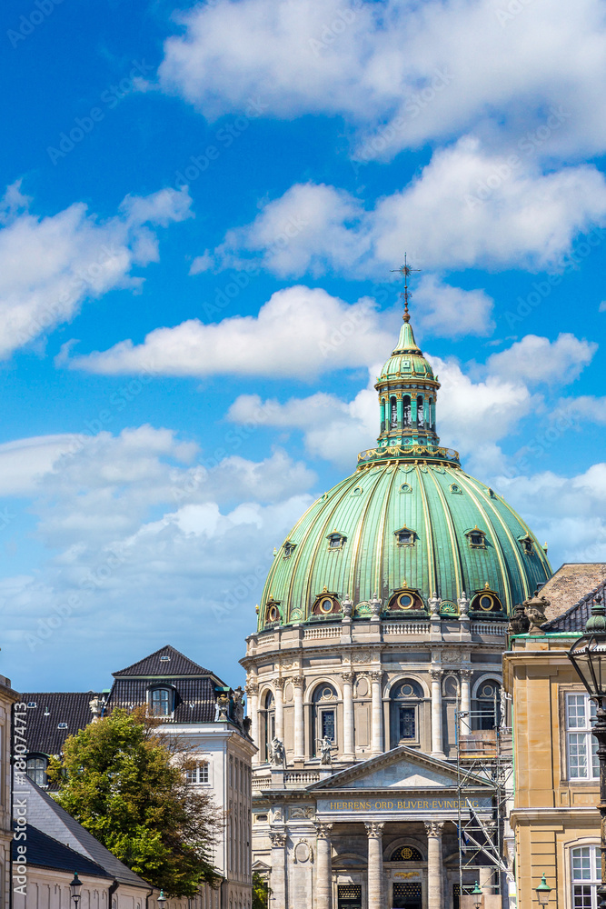 Fototapeta premium The Marble Church in Copenhagen, Denmark