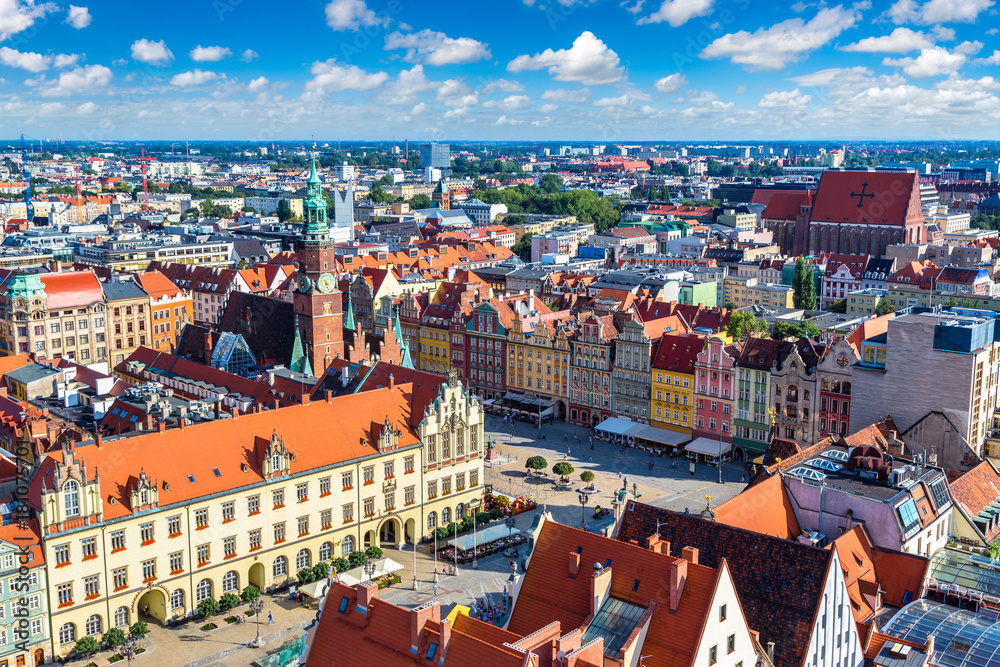 Naklejka premium Market Square in Wroclaw