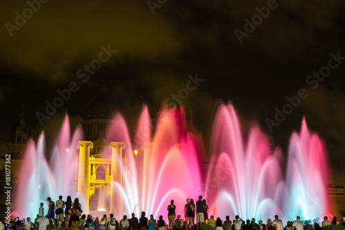 Magic Fountain light show in Barcelona