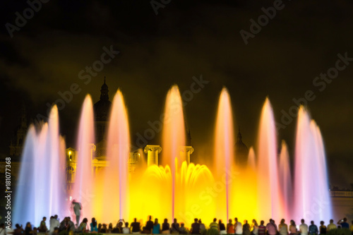 Magic Fountain light show in Barcelona