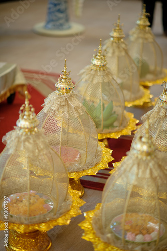 The Khan Makk Procession. Thai Traditional Ceremony. engagement