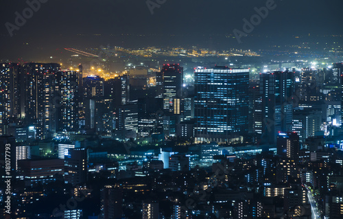 東京夜景 品川高層ビル群