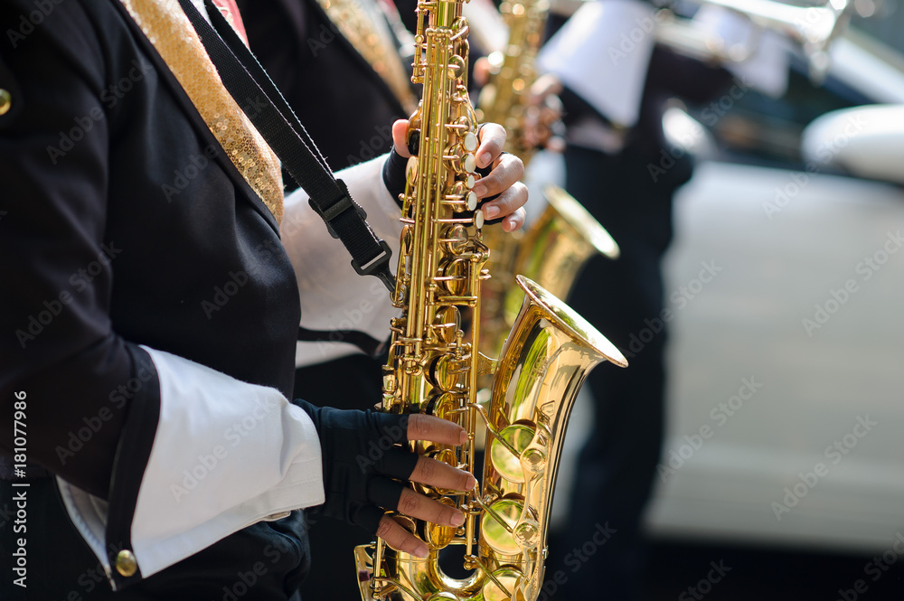 Obraz premium Trumpet Blow . Playing music