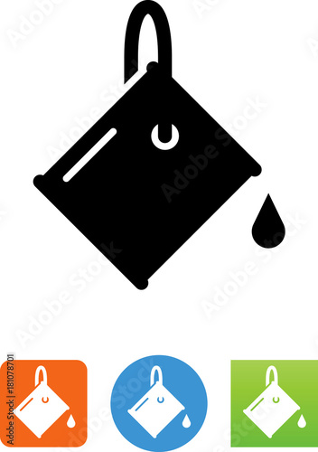 Paint Can With Paint Icon