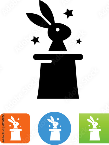 Rabbit In A Top Hat Icon