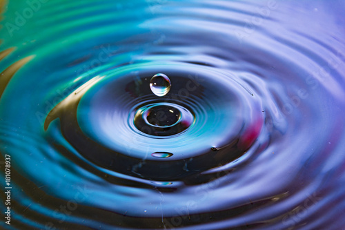 colored water droplet close up composition photography