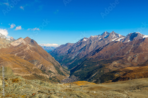 Alps mountain landscape in Swiss