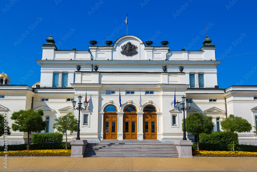Obraz premium Bulgarian parliament in Sofia, Bulgaria