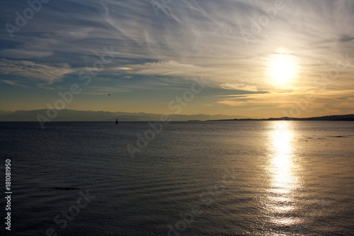Sunset by the ocean in Victoria