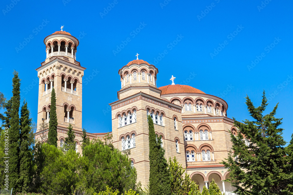 Saint Nektarios church on Aegina island, Greece Saint Nektarios church on Aegina island, Greece