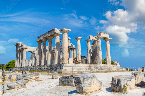 Aphaia temple on Aegina island, Greece
