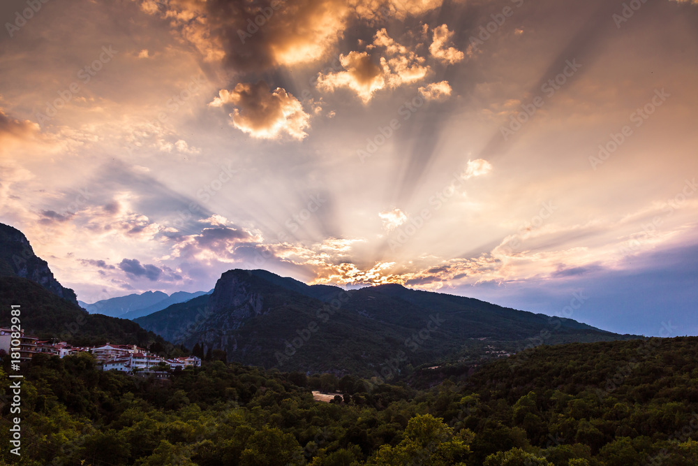 Mount Olympus in Greece