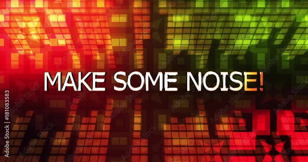Music Rave Concert Motion Background - Make Some Noise