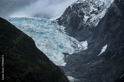 franz josef glacier national park in southland new zealand