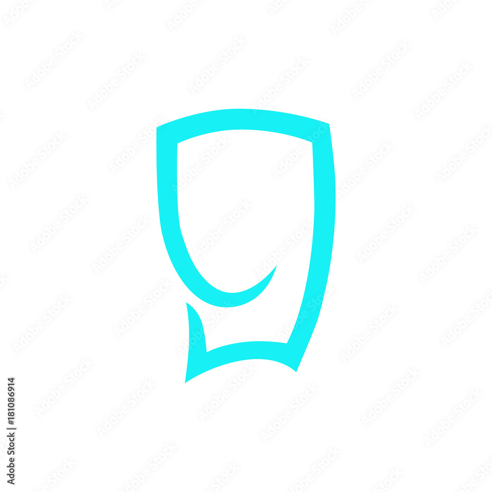 Abstract dental logo on white background Abstract dental logo on white background