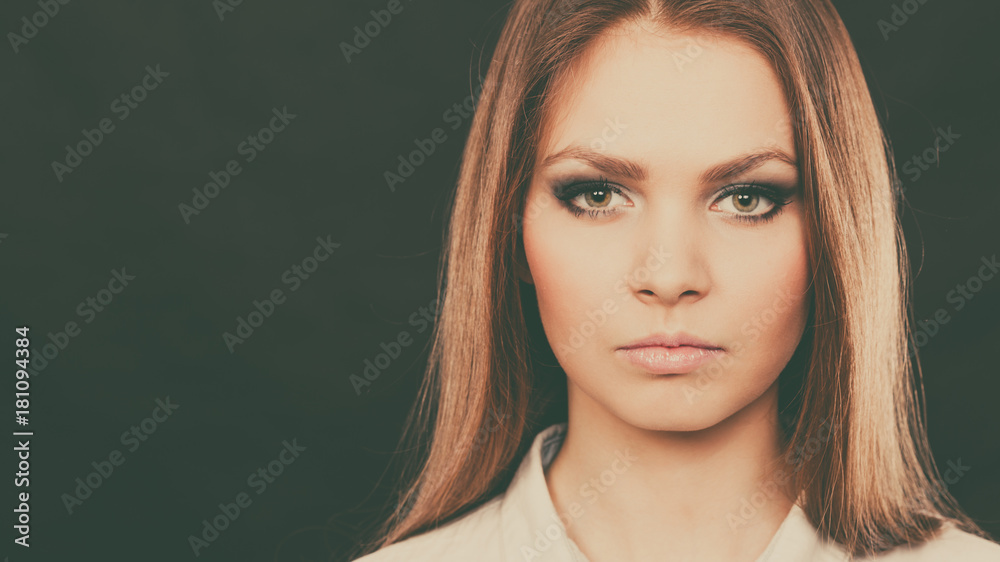 Naklejka premium Portrait of beauty amazing young woman.