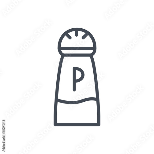 restaurant service line icon pepper grinder