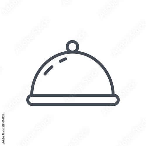 restaurant service line icon tray lid