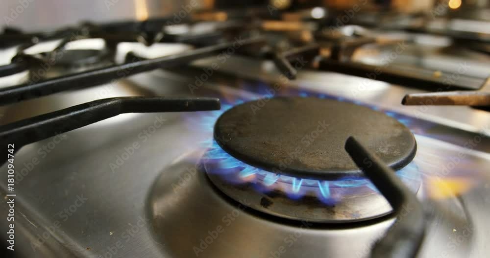 Stove being ignited Stove being ignited