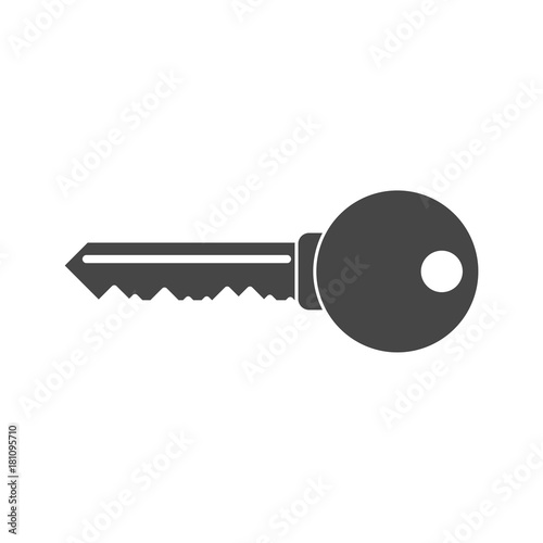Key icon, Key icon in flat style