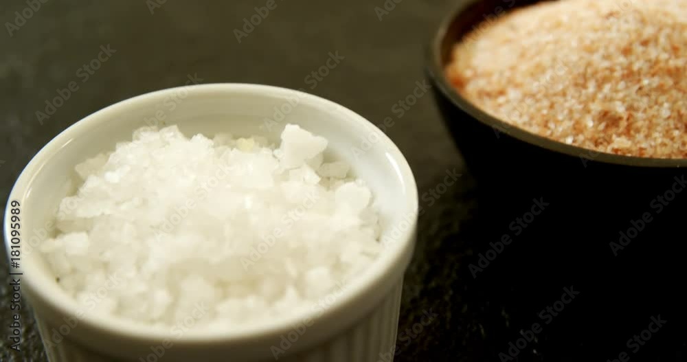 Various salts in bowl 