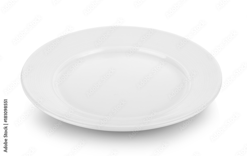 ceramic plate isolated on white background ceramic plate isolated on white background