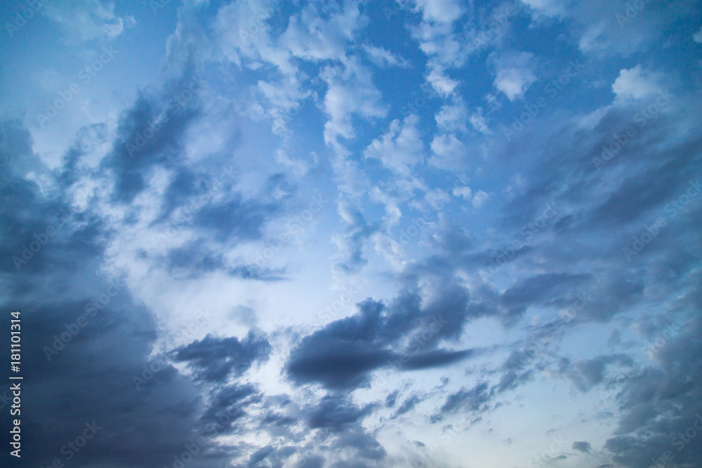 clouds in the sky at sunset as background clouds in the sky at sunset as background
