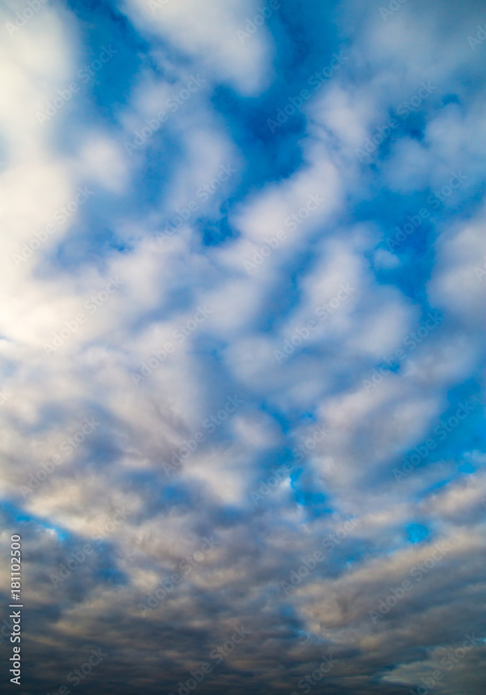 clouds in the sky at sunset as background clouds in the sky at sunset as background