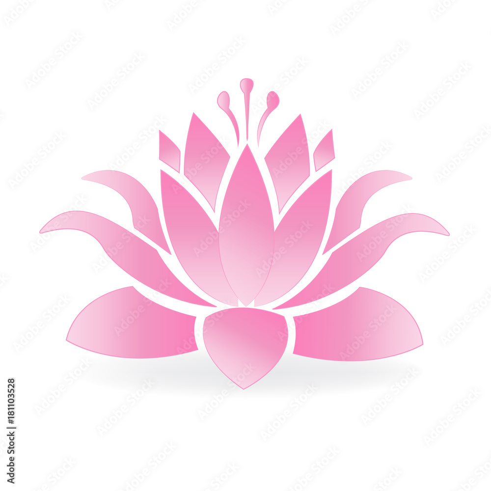 Lotus blossom flower logo vector Lotus blossom flower logo vector
