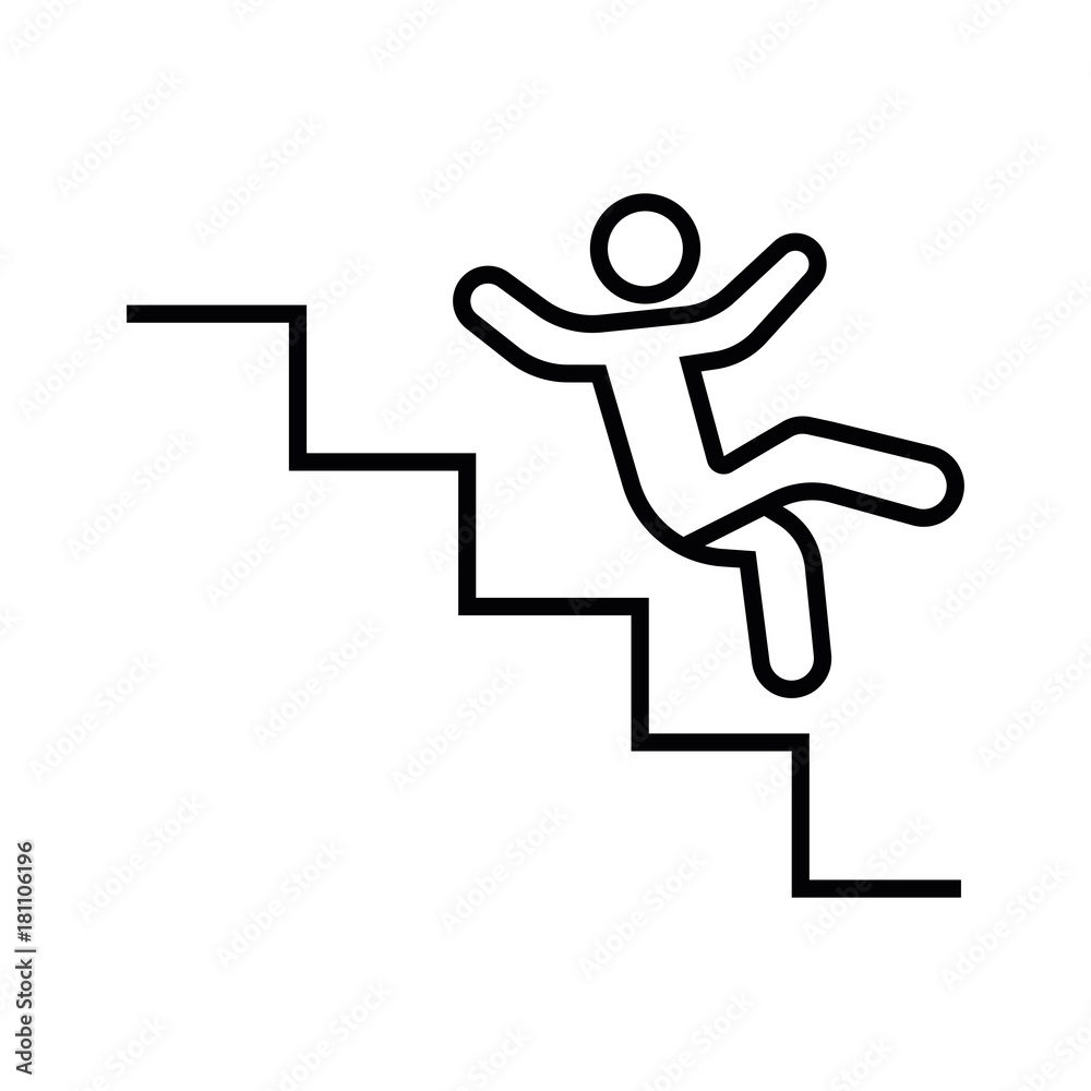 ATTENTION AT THE STAIRS - Illustration ATTENTION AT THE STAIRS - Illustration
