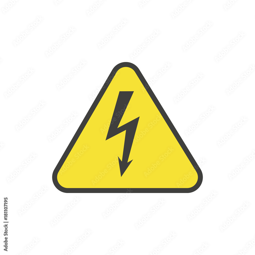 ELECTRICAL WARNING PLATE - Illustration ELECTRICAL WARNING PLATE - Illustration
