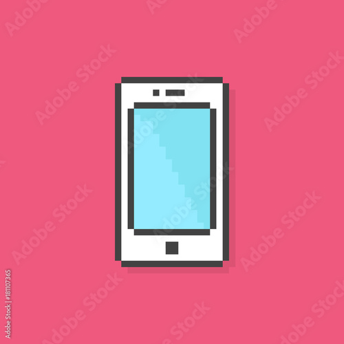 pixel art phone simple icon