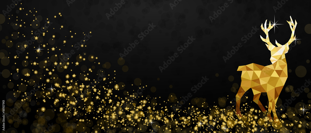 Weihnachten Rentier - Gold