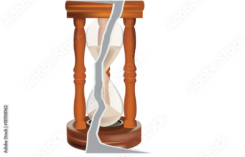 clessidra rotta tempo fermato