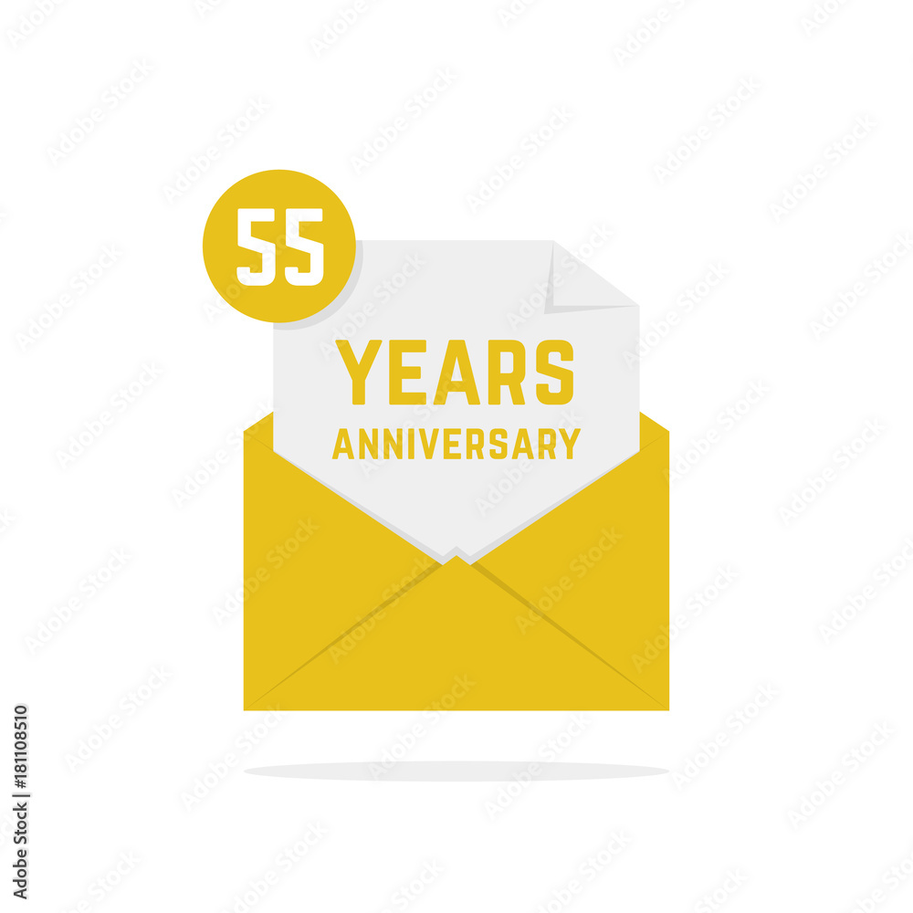 55 years anniversary missive in golden envelope 55 years anniversary missive in golden envelope