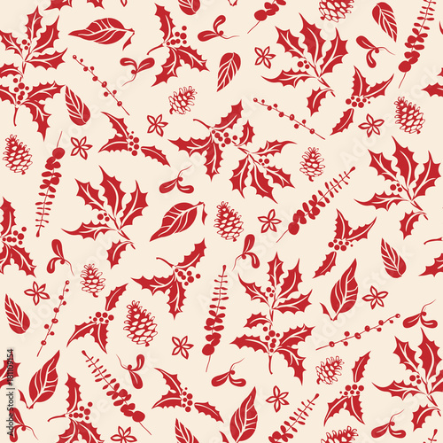 Floral holiday pattern