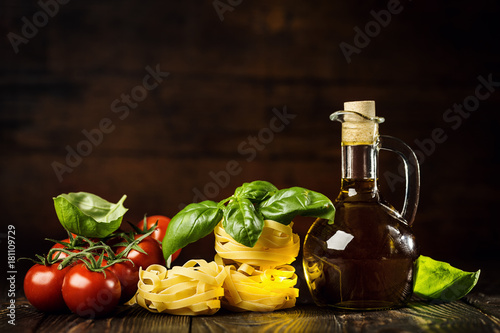 Fototapeta Naklejka Na Ścianę i Meble -  Composition of healthy ingredients fo cooking meal