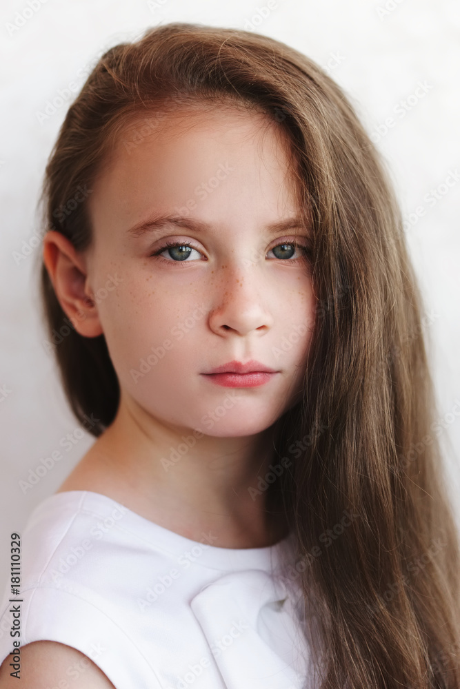 beautiful young girl with long hair beautiful young girl with long hair