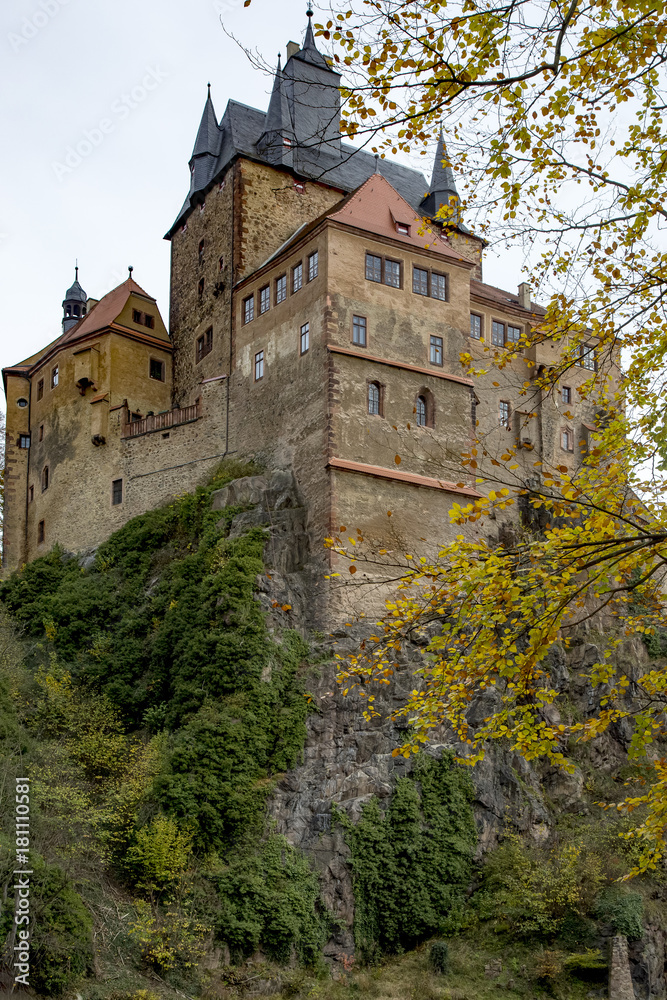 Castle Kriebstein in Saxony