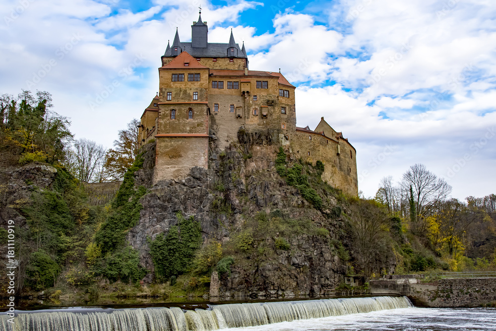 Castle Kriebstein in Saxony