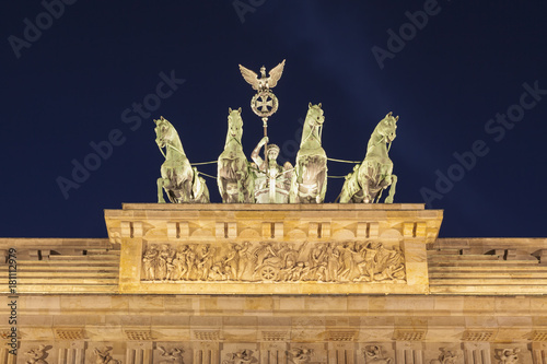 Quadriga sculpture on Brandenburg Gate