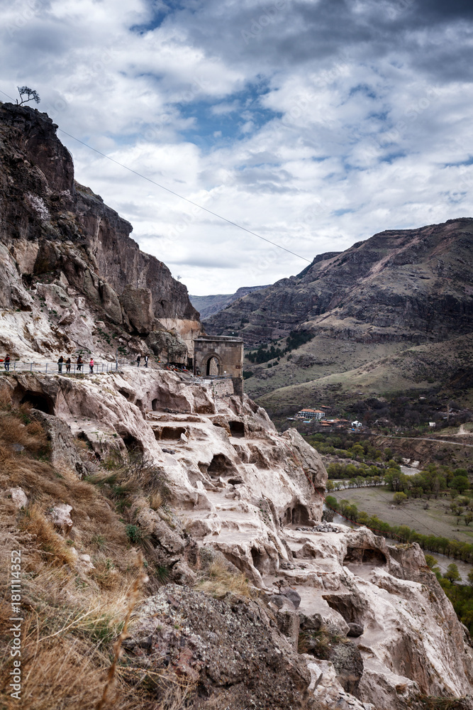 Fototapeta premium Vardzia cave city-monastery in the Erusheti Mountain, Georgia