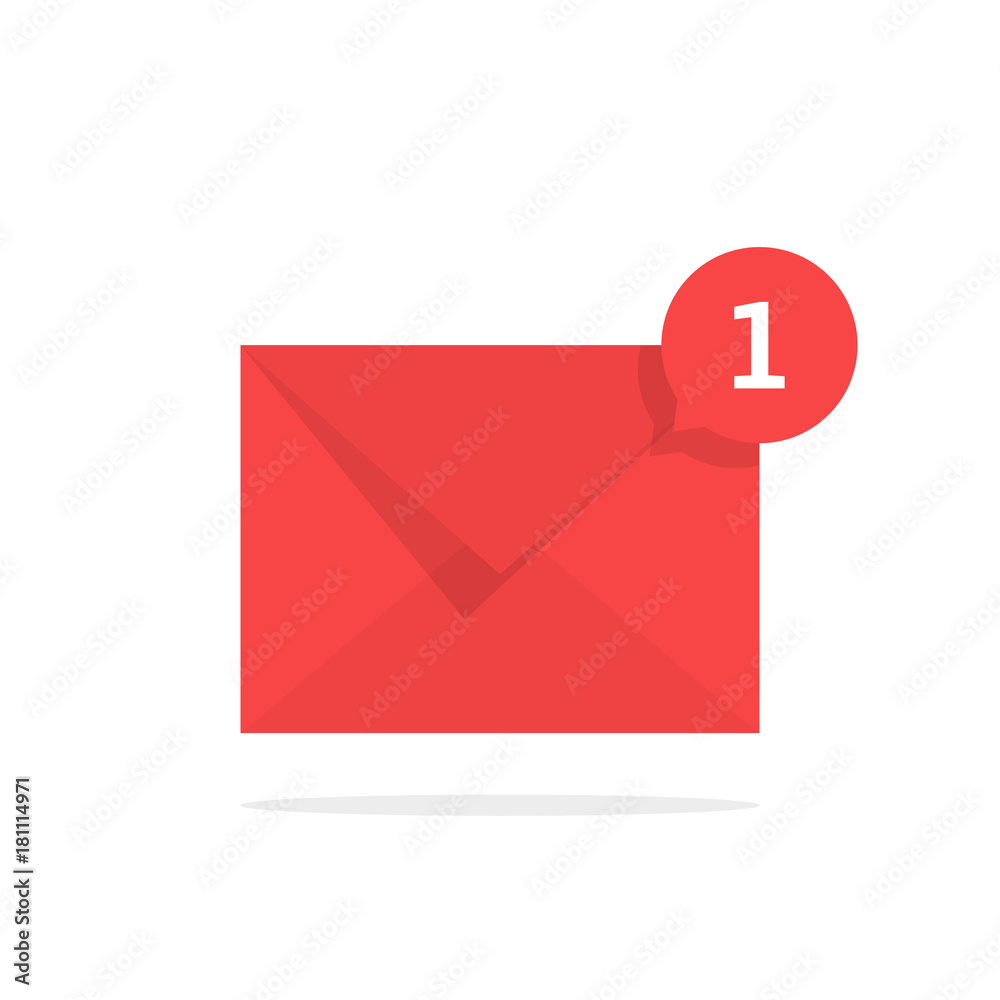 red notification icon with speech bubble red notification icon with speech bubble