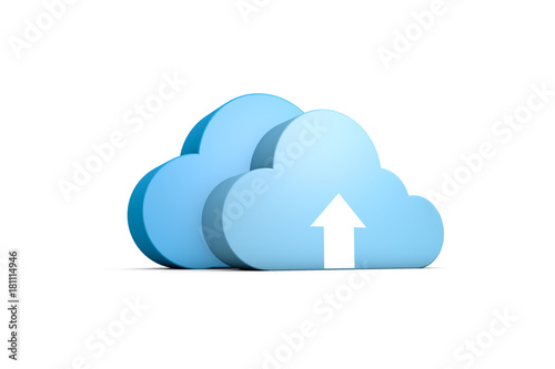 3d abstract data cloud