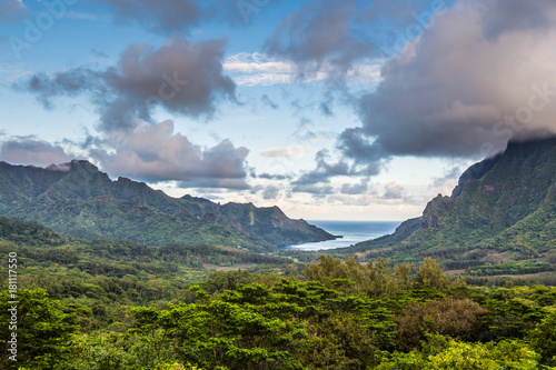 Vue la baie d'Opunohu